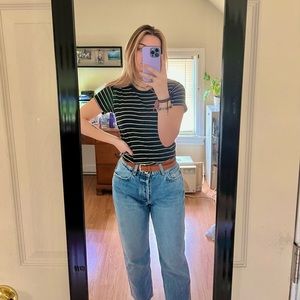 Black and white striped T-shirt